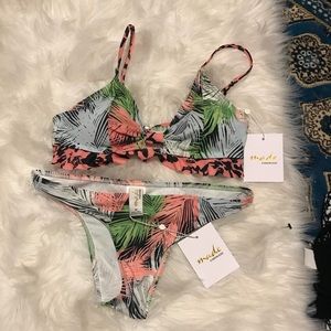 NWT MINKPINK Top Bottoms Tropical Safari 🌺👙